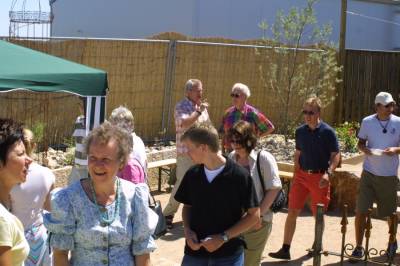 Gutes Wetter, gute Musik, gutes Publikum: Die CDU jazzte am 02.07.2006 im Gartenbaubetrieb von Gudrun und Bernd Achtermann